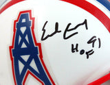 Earl Campbell Signed Houston Oilers 81-96 TB Mini Helmet W/ HOF- JSA W *Black