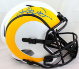 Kurt Warner Autographed St. Louis Rams Lunar Speed F/S Helmet- Beckett W *Blue