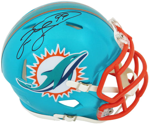 Jason Taylor Signed Dolphins FLASH Riddell Speed Mini Helmet - (SCHWARTZ COA)