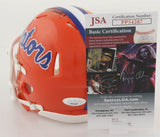 Malik Davis Signed Florida Gator Mini-Helmet Inscribed "Chomp Chomp!!" (JSA COA)
