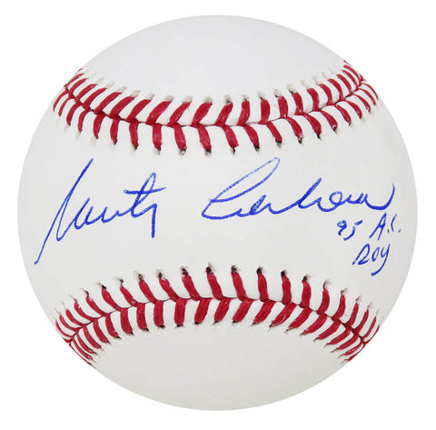 Marty Cordova Signed Rawlings Official MLB Baseball w/95 AL ROY - (SCHWARTZ COA)