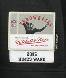 Hines Ward Signed Steelers Black 2005 Mitchell & Ness Football Jersey PSA Holo