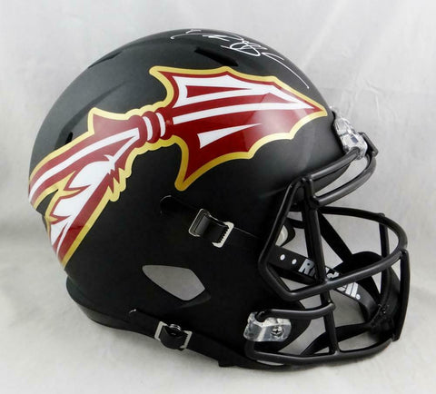 Deion Sanders Signed FSU Seminoles F/S AMP Speed Helmet- Beckett Auth