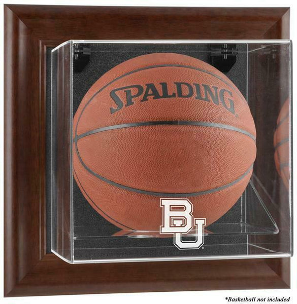 Baylor Bears Brown Framed Logo Wall-Mountable Basketball Display Case - Fanatics