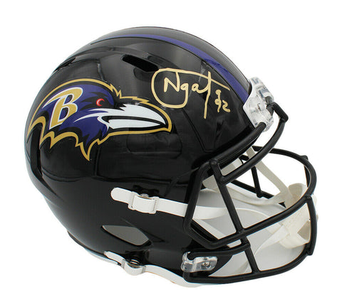 Haloti Ngata Signed Baltimore Ravens Speed Full Size NFL Helmet