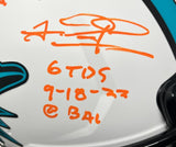 DAN MARINO, TUA & GRIESE Autographed 6 TD's Authentic Helmet FANATICS LE 1/22