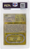 John Hannah autographed Patriots 1974 Topps RC Card #383 w/HOF'91 (PSA- Auto 10)