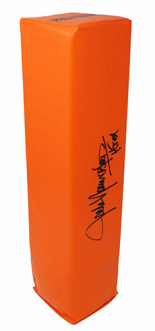 Jack Youngblood RAMS Signed Orange Endzone Pylon w/HOF'01 - SCHWARTZ COA