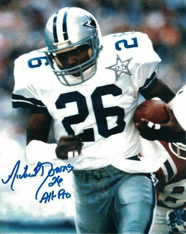 Michael Downs Autographed/Signed Dallas Cowboys 8x10 Photo 10043