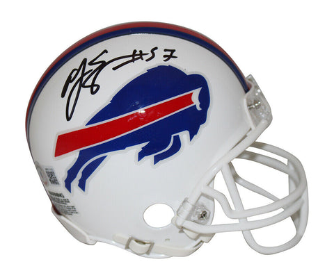 A.J. Epenesa Autographed Buffalo Bills 2021 VSR4 Mini Helmet Beckett 35075