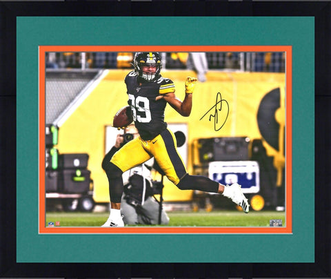 FRMD Minkah Fitzpatrick Steelers Signed 16x20 Fumble Recovery Wave Photograph