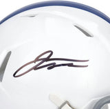 Jonathan Taylor Colts Signed 2021 Season Throwback Logo Mini Helmet