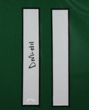 DENZEL MIMS (Jets green TOWER) Signed Autographed Framed Jersey JSA
