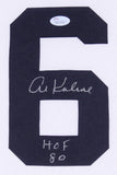 Al Kaline Signed Detroit Tigers 35x43 Custom Framed White Jersey (JSA) Mr.Tiger
