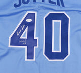 Bruce Sutter Signed Atlanta Braves Jersey Inscribed "H.O.F. 06" (JSA Hologram)