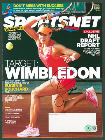 Eugenie Bouchard Authentic Signed Sportsnet Magazine Cover BAS #BG82410