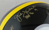 Ham Lambert Russell Signed Pittsburgh Steelers F/S Helmet w/2 Insc- JSA W *Gold