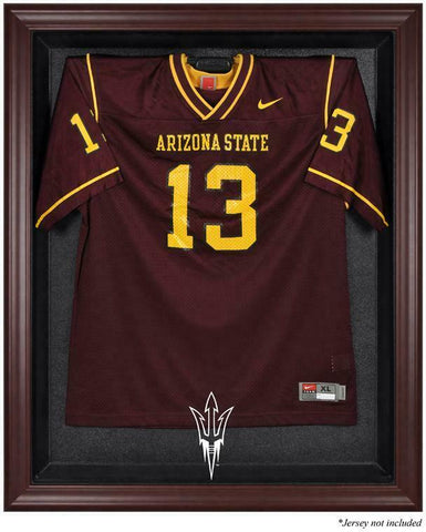 Arizona State Sun Devils Mahogany Framed Logo Jersey Display Case - Fanatics