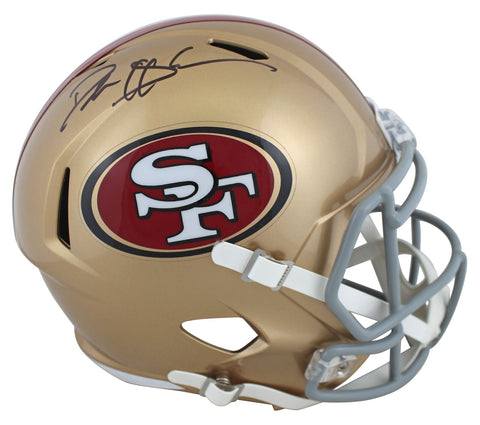 49ers Deion Sanders Authentic Signed Full Size Speed Rep Helmet BAS Witnessed