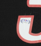 Allen Iverson Signed Framed Philadelphia 76ers Black 2000-01 M&N Jersey PSA/DNA