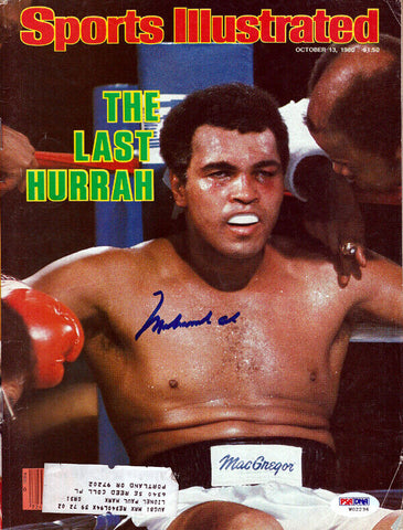 Muhammad Ali Autographed Signed Sports Illustrated Magazine PSA/DNA #W02236