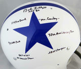 Bob Lilly Autographed Cowboys F/S 60-63 TK Helmet w/ 7 Inscriptions- JSA W Auth
