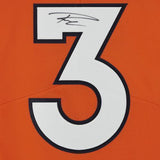Framed Russell Wilson Denver Broncos Signed Orange Elite Jersey