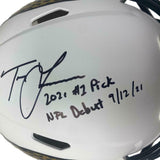 TREVOR LAWRENCE Autographed '#1 Pick' Jaguars WMA Helmet FANATICS LE 16/16