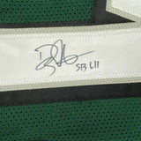 FRAMED Autographed/Signed DOUG PEDERSON 33x42 Philadelphia Green Jersey JSA COA