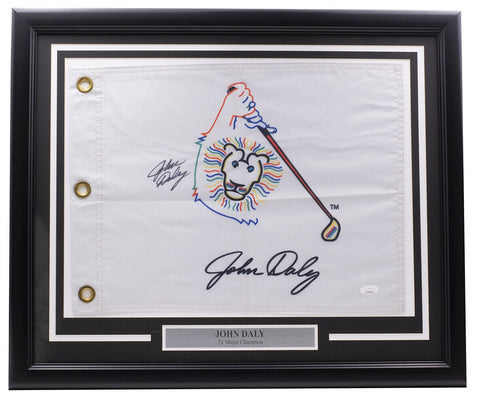 John Daly Signed Framed John Daly Golf Flag JSA ITP Hologram