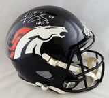 Champ Bailey Signed Denver Broncos F/S Speed Helmet W/HOF-JSA W Auth *White