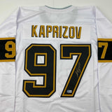 Autographed/Signed Kirill Kaprizov Minnesota White/Gold Jersey Beckett BAS COA