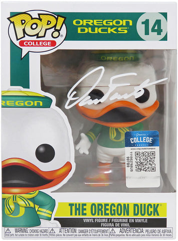 Dan Fouts Signed Oregon Ducks NCAA Mascot Funko Pop Doll #14 - (SCHWARTZ COA)
