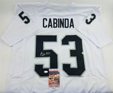 Jason Cabinda Signed Oakland Raiders Jersey (JSA COA) Penn State Linebacker