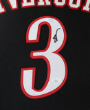 Allen Iverson Signed Philadelphia 76ers 35x43 Framed Jersey JSA Holo 11xAll Star