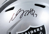 Davante Adams Autographed Las Vegas Raiders F/S Speed Helmet-Beckett W Hologram