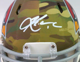 Kyler Murray Autographed Arizona Cardinals Camo Mini Helmet *FRONT- Beckett W *W