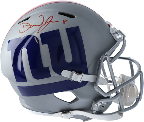 Daniel Jones New York Giants Signed Riddell AMP Alternate Speed Replica Helmet