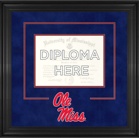 Ole Miss Rebels Deluxe 9" x 12" Diploma Frame & Team Logo-Fanatics