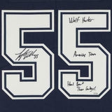 Frmd Leighton Vander Esch Cowboys Signed Navy Limited Jersey & Inscs - LE 55