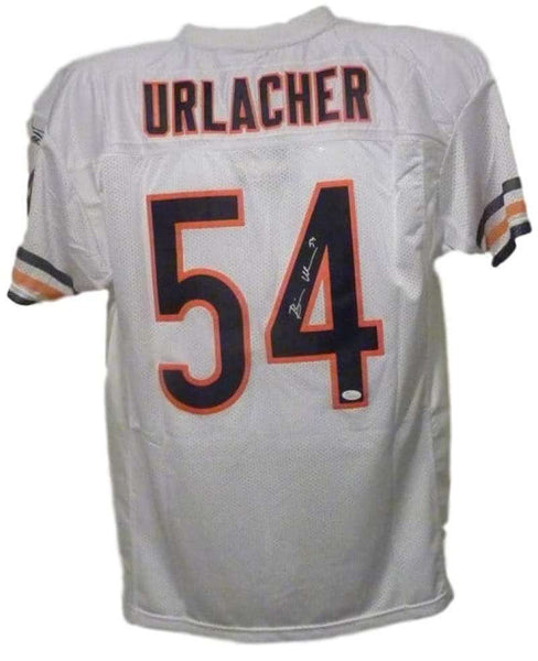 Brian Urlacher Autographed Chicago Bears White Reebok XL Jersey JSA 13655
