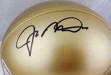 Joe Montana Autographed Notre Dame Riddell Mini Helmet- Beckett W *Black