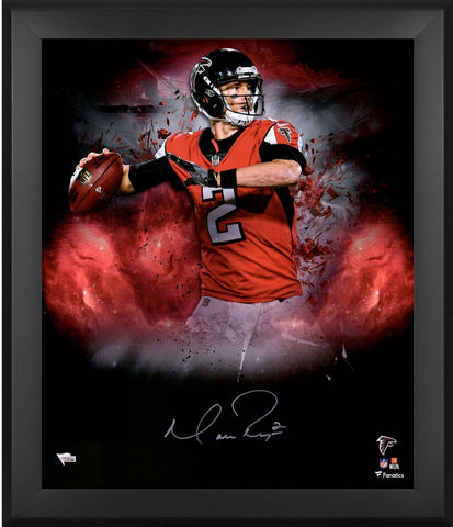 Matt Ryan Atlanta Falcons Framed Autographed 20" x 24" In Focus Photograph