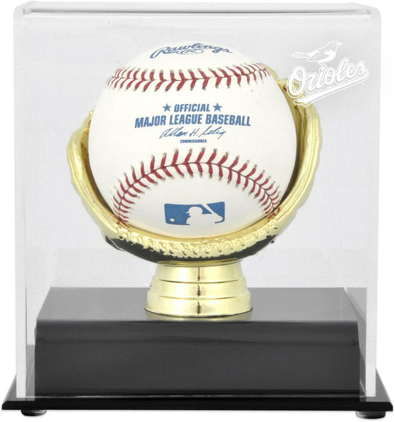 Baltimore Orioles Gold Glove Single Baseball Logo Display Case - Fanatics