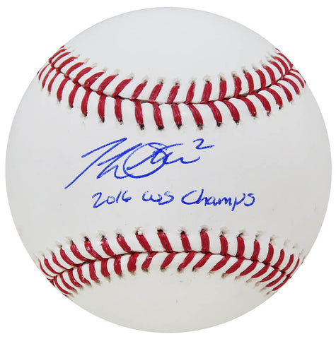 Tommy La Stella Signed Rawlings Official MLB Baseball w/2016 WS Champs -(SS COA)
