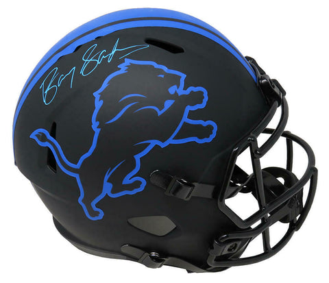 Barry Sanders Signed Detroit Lions Eclipse Riddell Speed Full Size Helmet - SS
