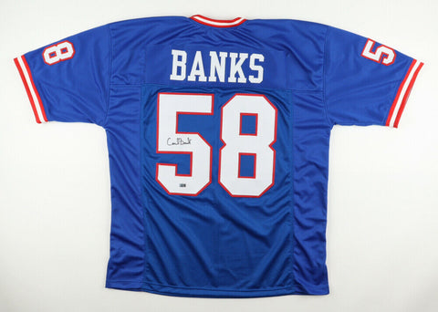 Carl Banks Signed New York Giants Jersey (Steiner) 2xSuper Bowl Champ XXI, XXV