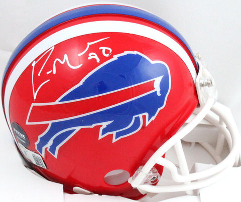 Eric Moulds Autographed Buffalo Bills 87-01 Mini Helmet-Beckett W Hologram