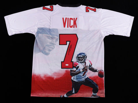 Michael Vick Signed Atlanta Falcons Jersey (JSA COA) 4xPro Bowl Quarterback