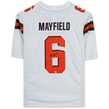 Baker Mayfield Cleveland Browns Autographed White Nike Limited Jersey